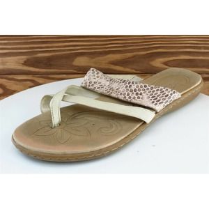 Born concept Sz 10 M Beige Flip Flop‎ Synthetic Women Sandals Z10179